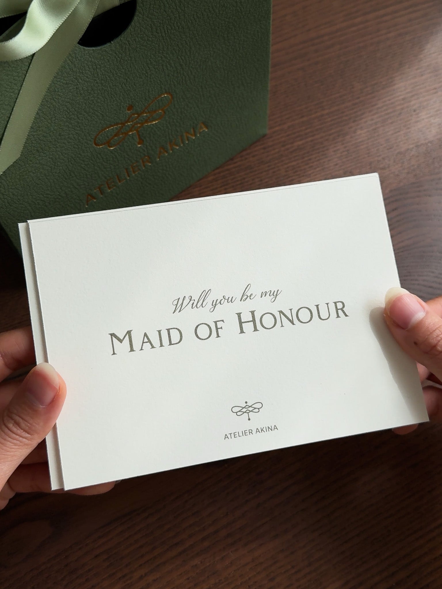 “Will You Be My Maid of Honour?” Proposal A5 Card
