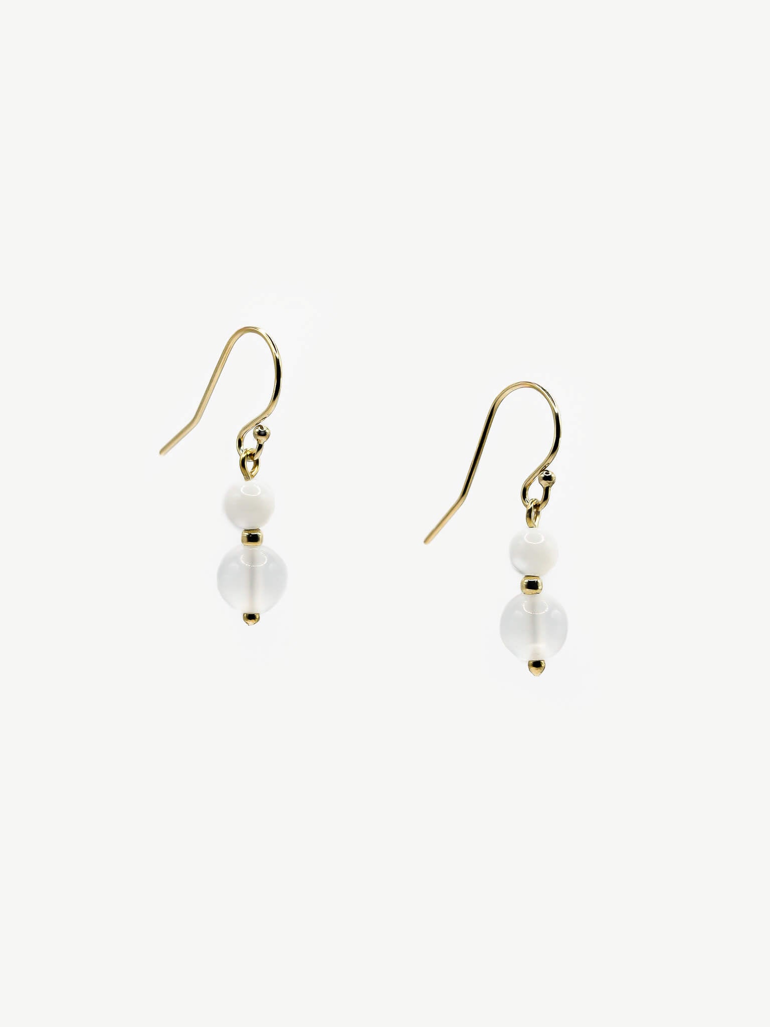 Florissant White Drop Earrings