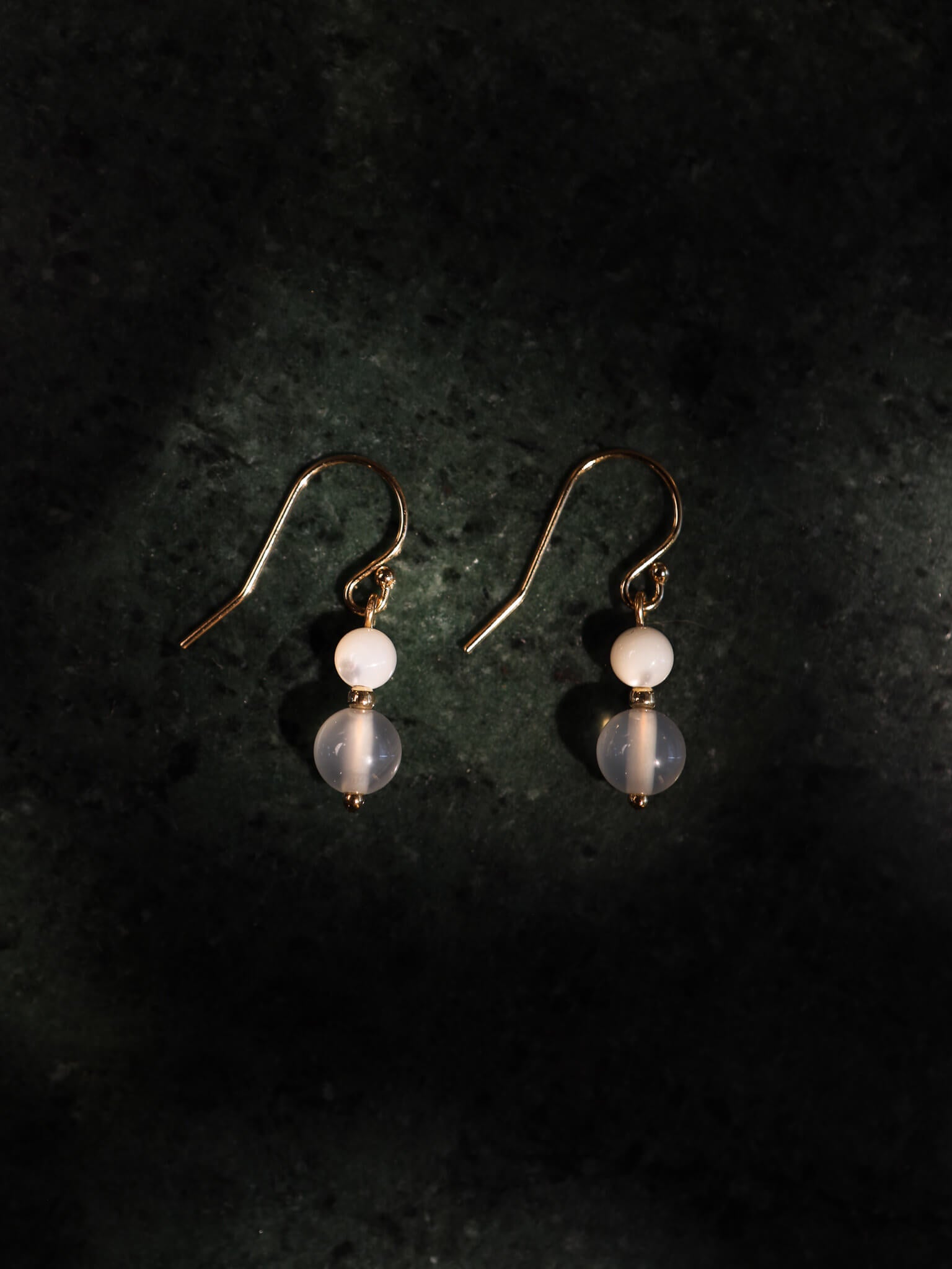 Florissant White Drop Earrings