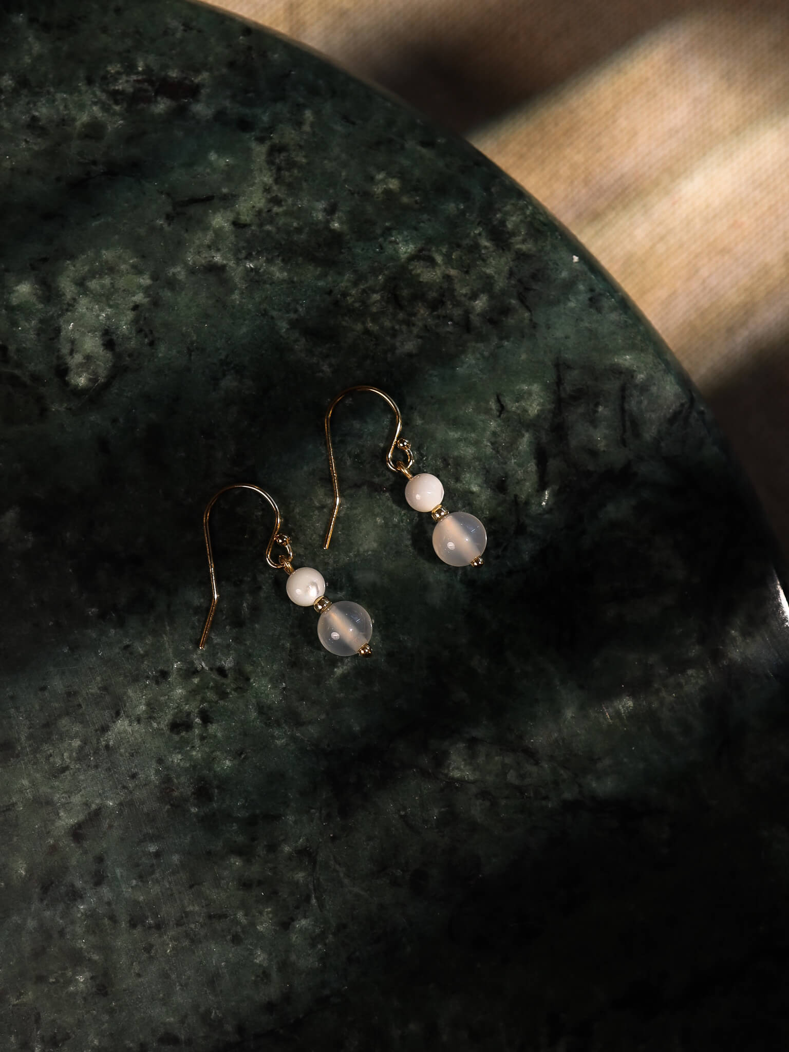 Florissant White Drop Earrings