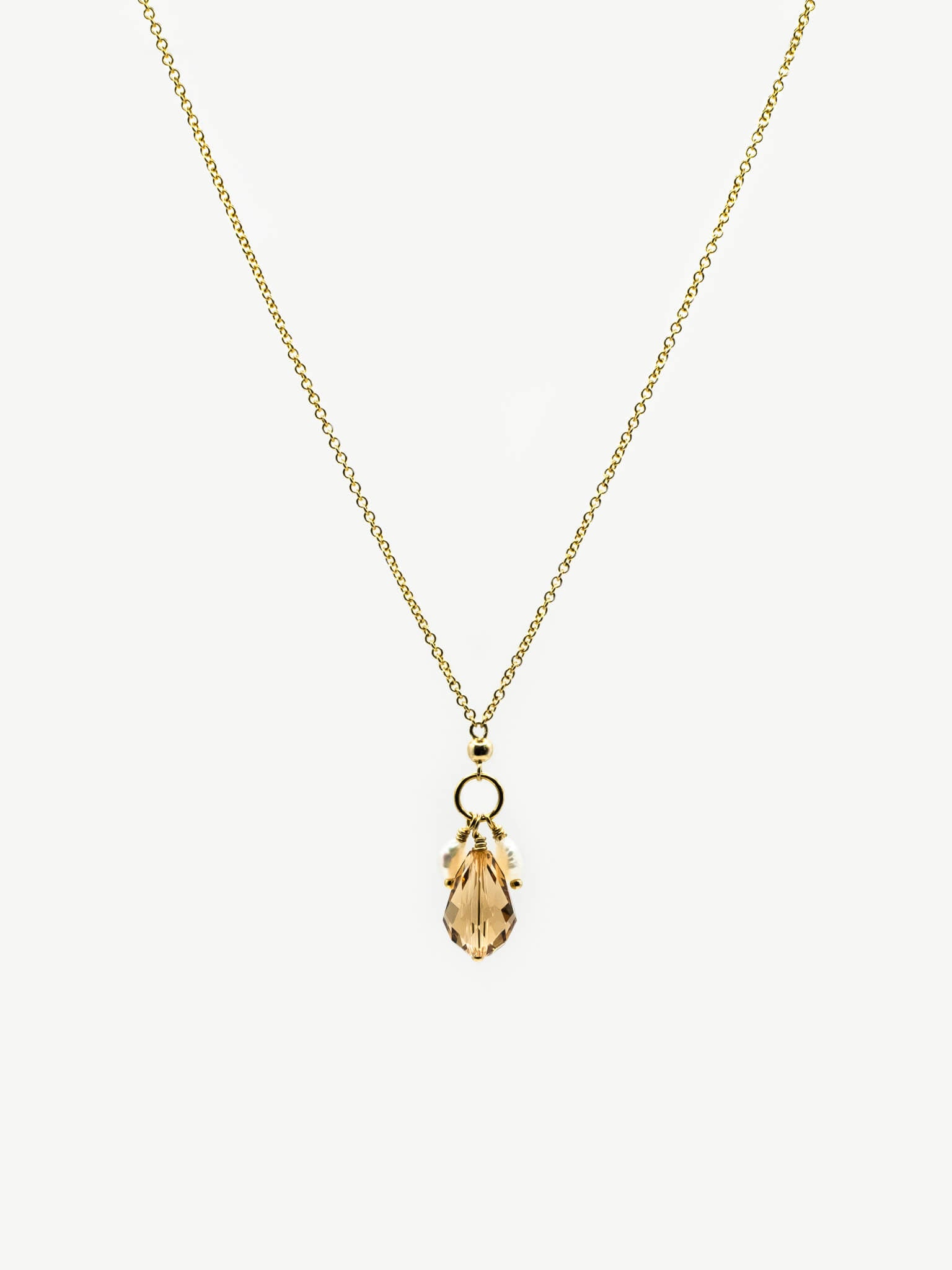 Golden Honey Pendant Necklace