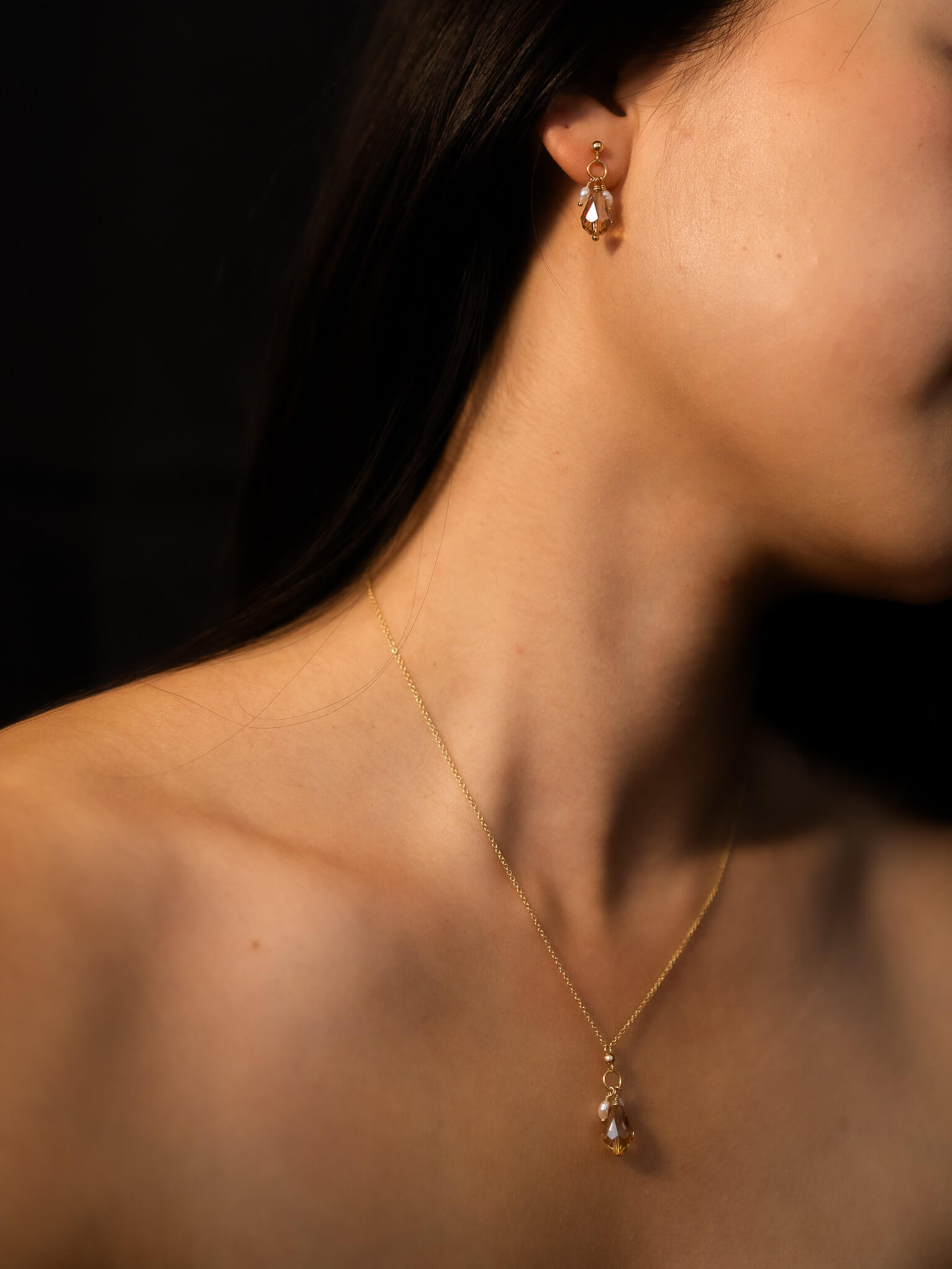 Golden Honey Pendant Necklace