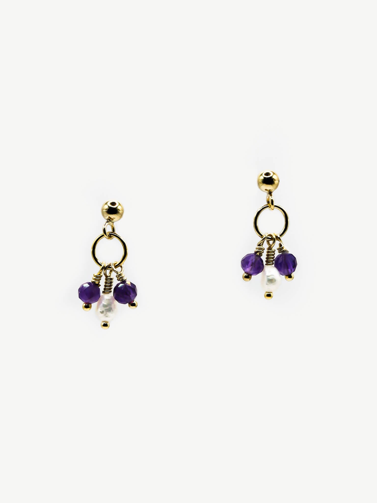 Blessing of Inner Clarity Amethyst Earrings