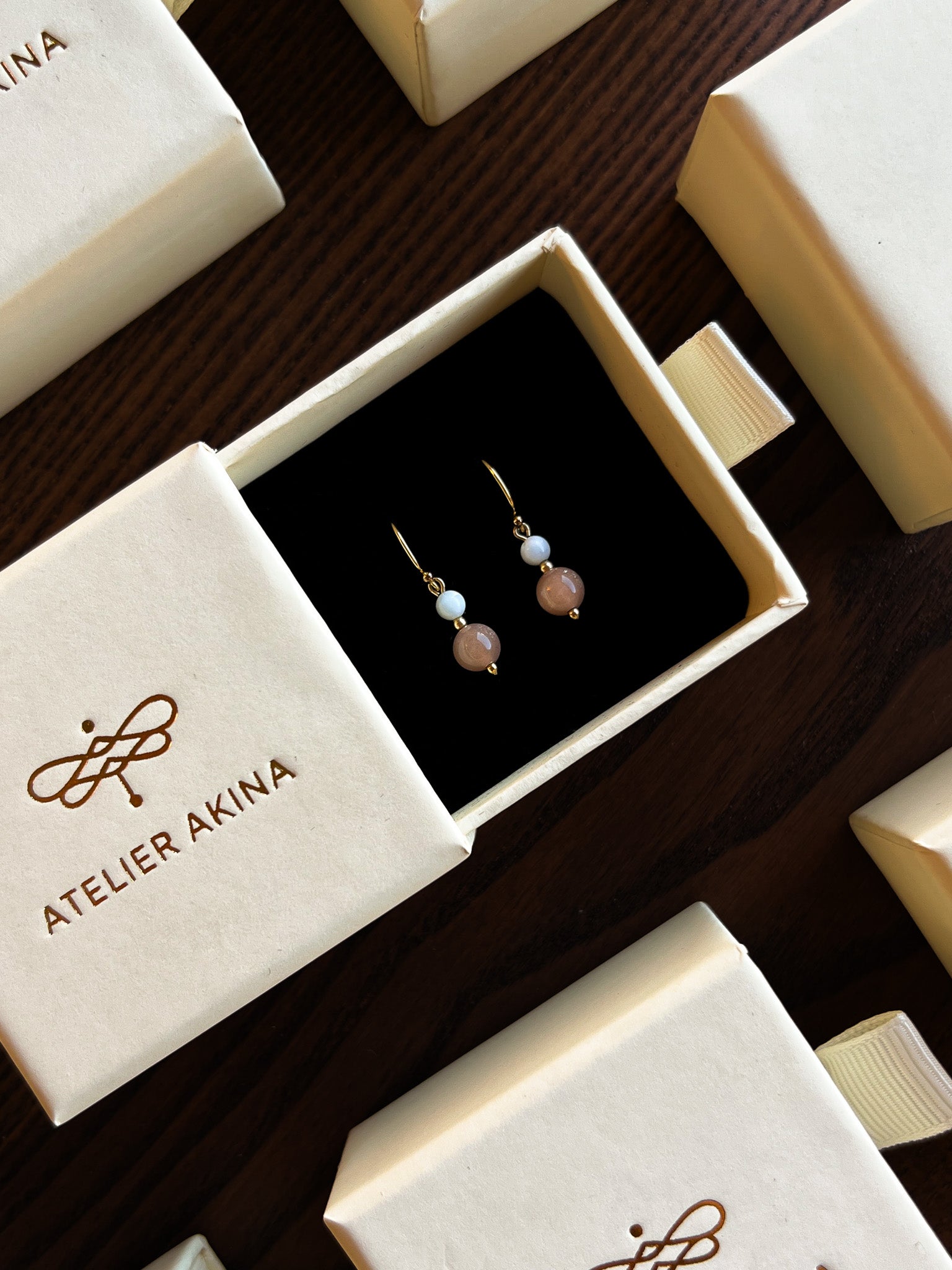 Red Lotus Bud Drop Earrings