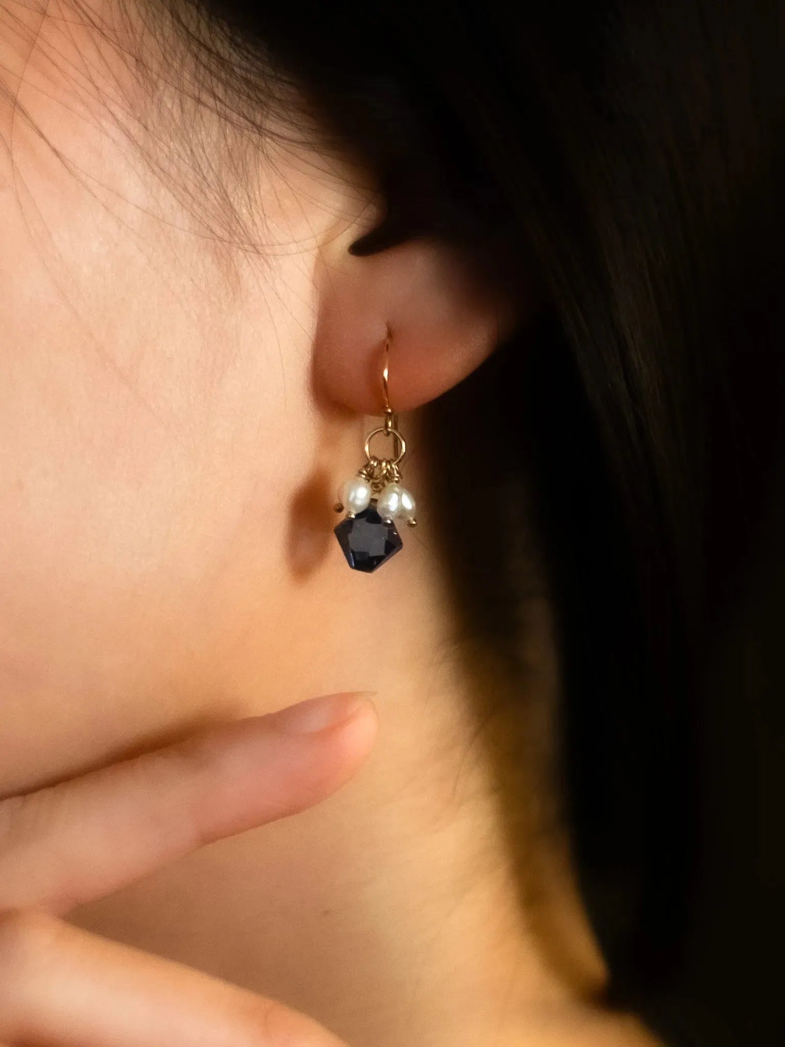 Bluebell Pearl Drop Earrings - Atelier Akina