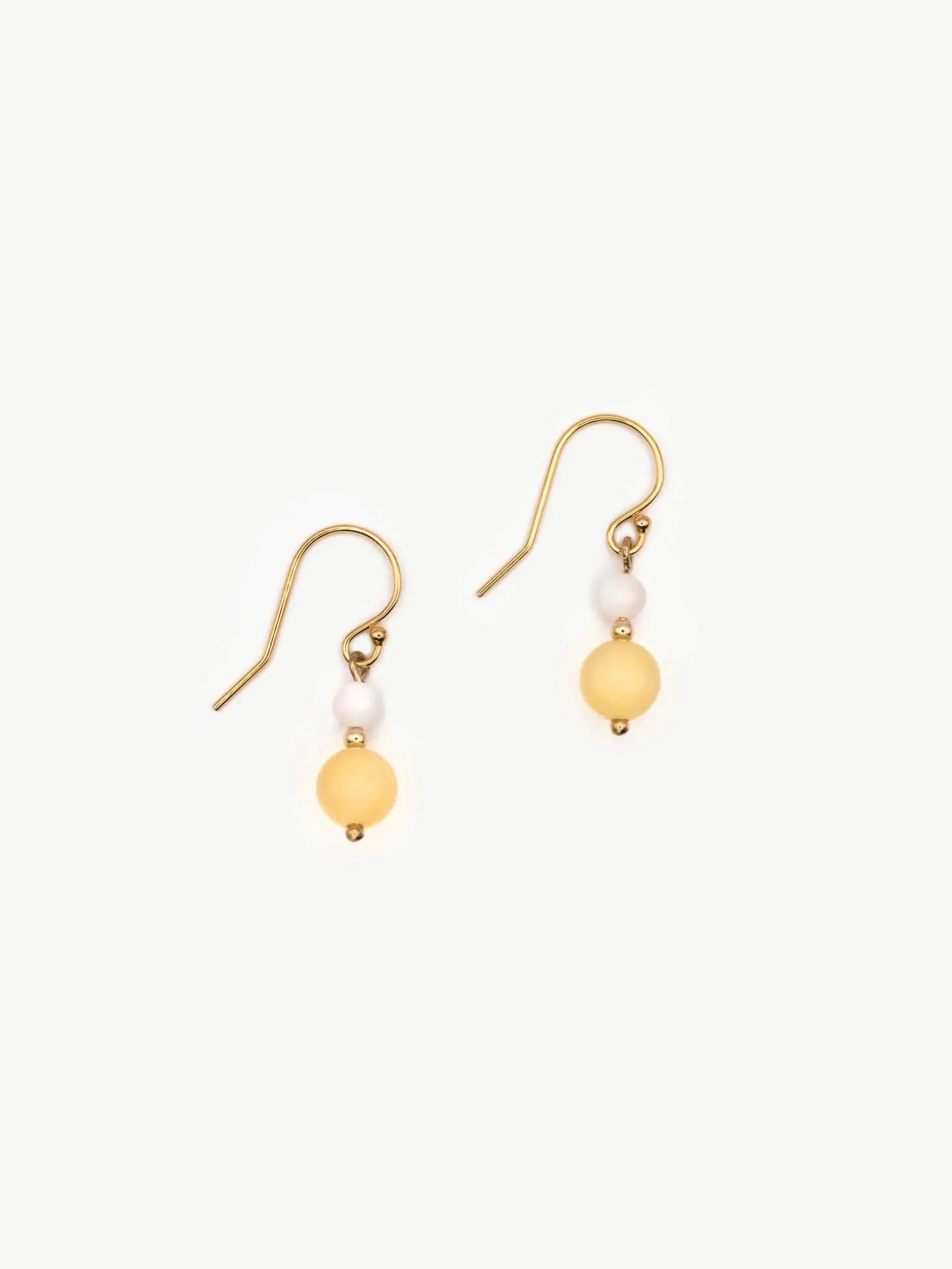 Florissant Yellow Jade Drop Earrings - Atelier Akina