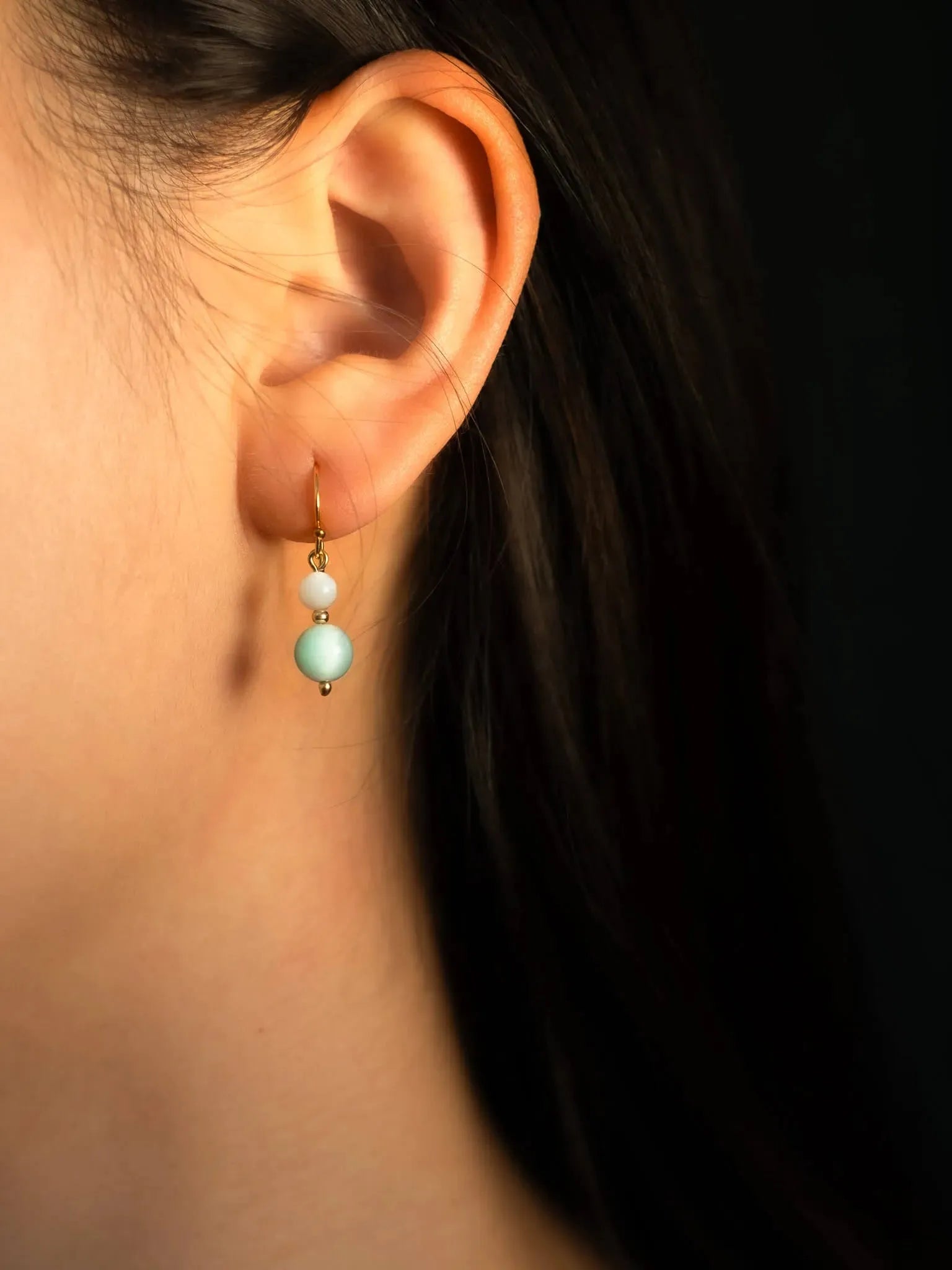 Florissant Green Drop Earrings - Atelier Akina