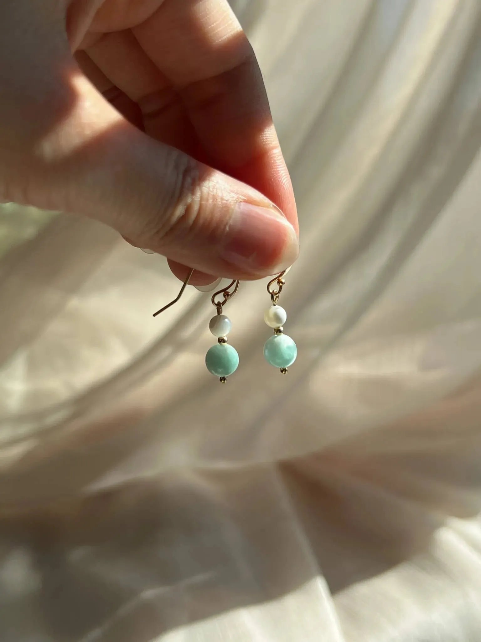 Florissant Green Drop Earrings - Atelier Akina