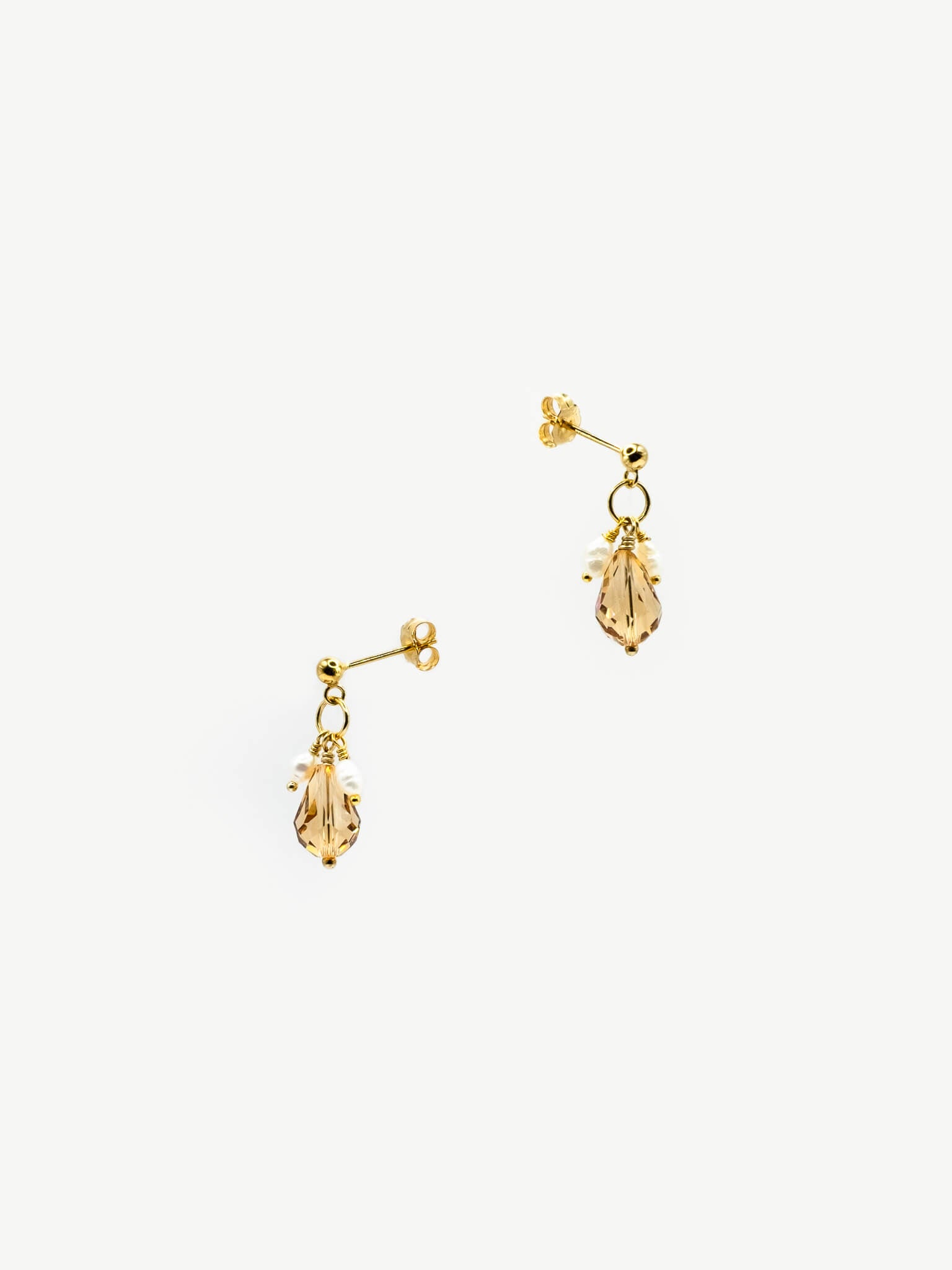 Golden Star Drop Earrings