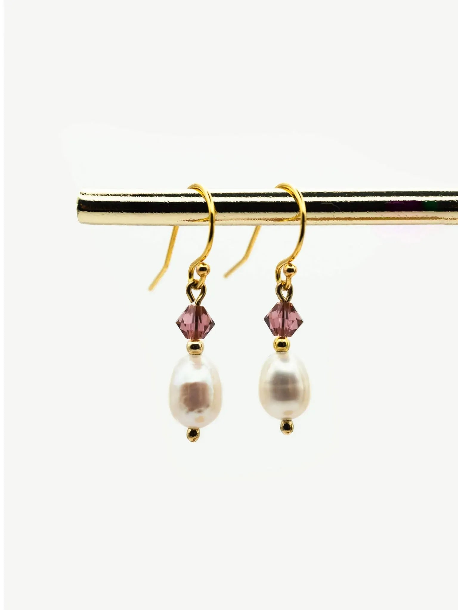 Lotus Pearl Drop Earrings - Atelier Akina