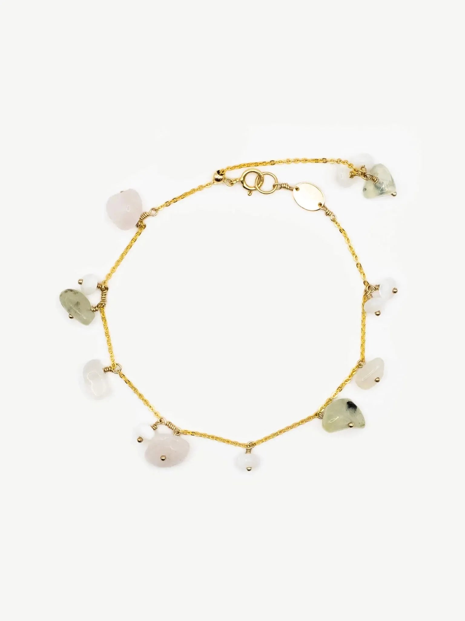 Monet-Inspired Water Lily Pond Stone Bracelet/Anklet - Atelier Akina