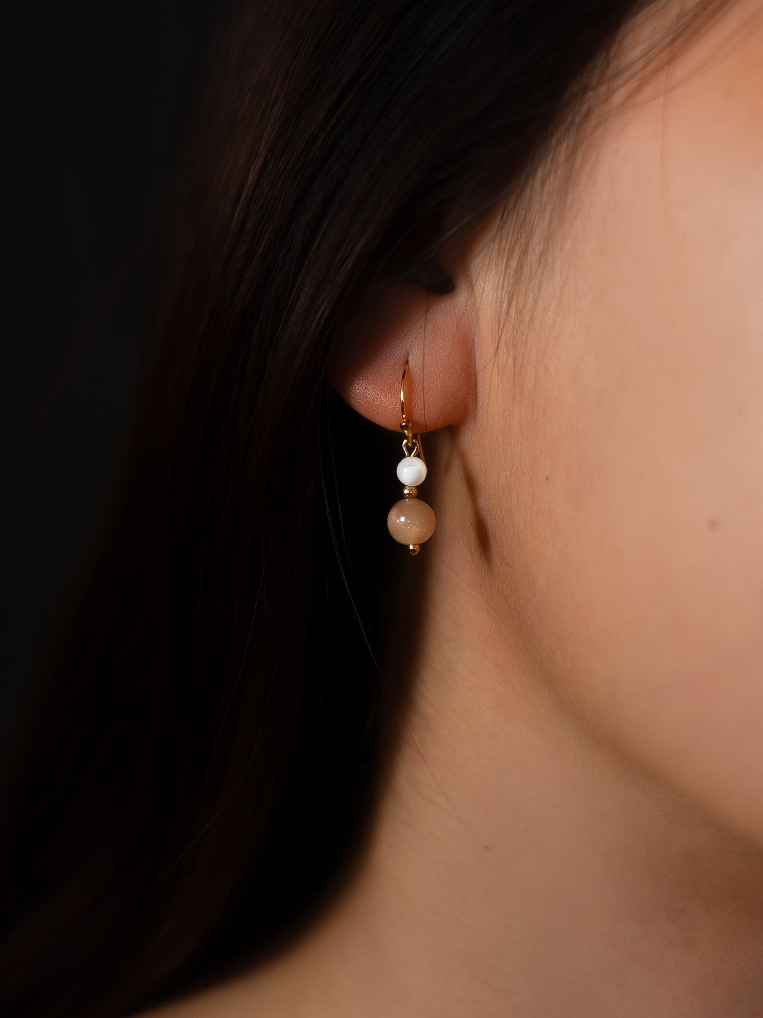 Red Lotus Bud Drop Earrings