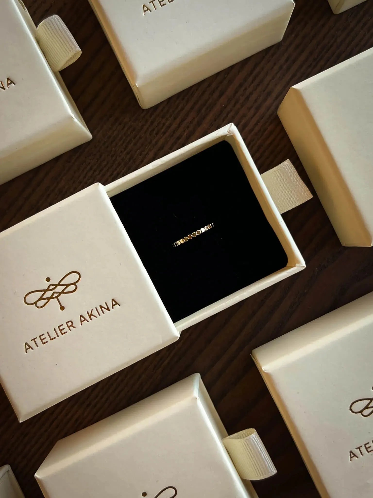 Stacker Dot Gold Ring - Atelier Akina