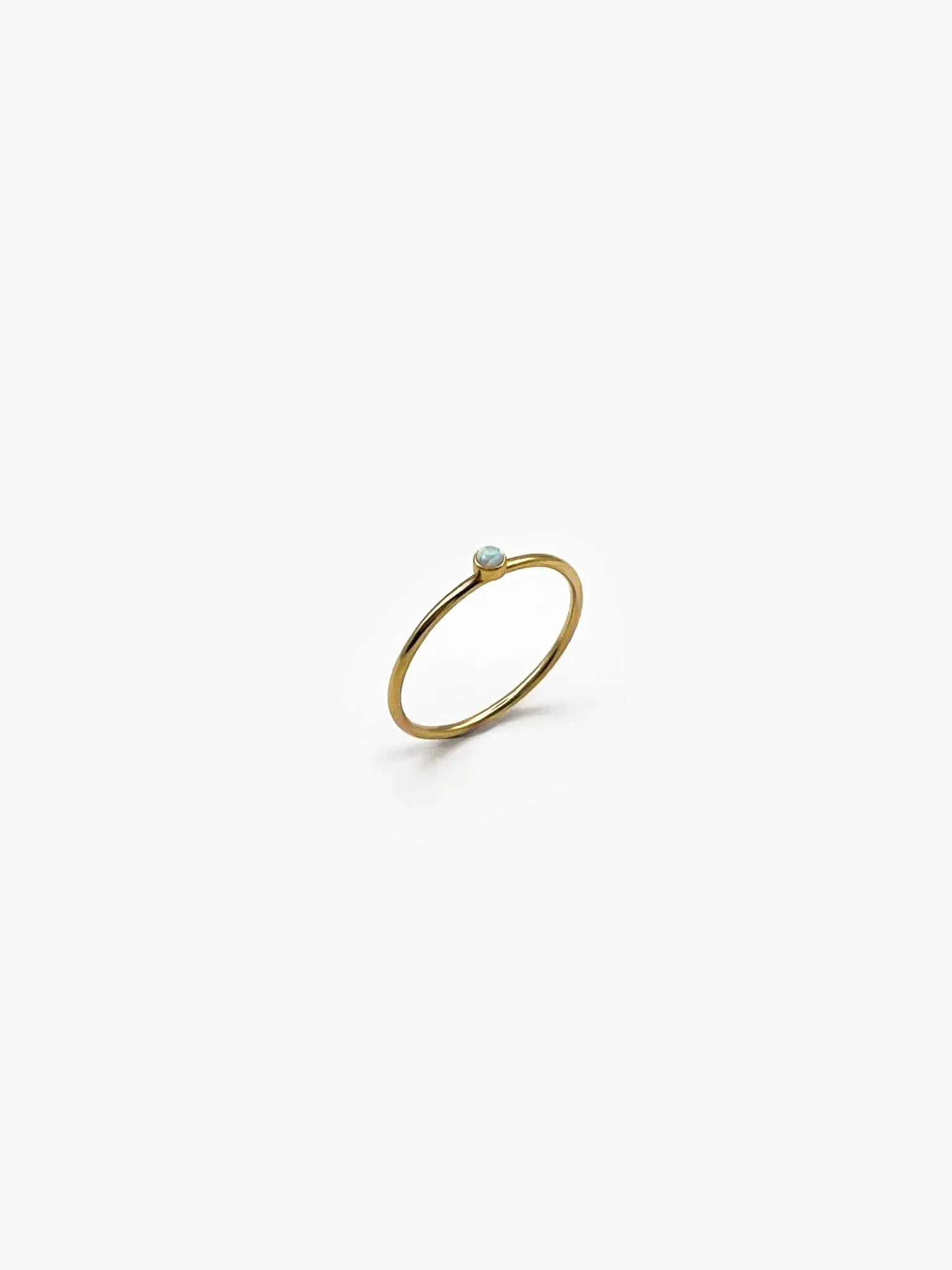 Stacker Mini Opal Gold Ring - Atelier Akina