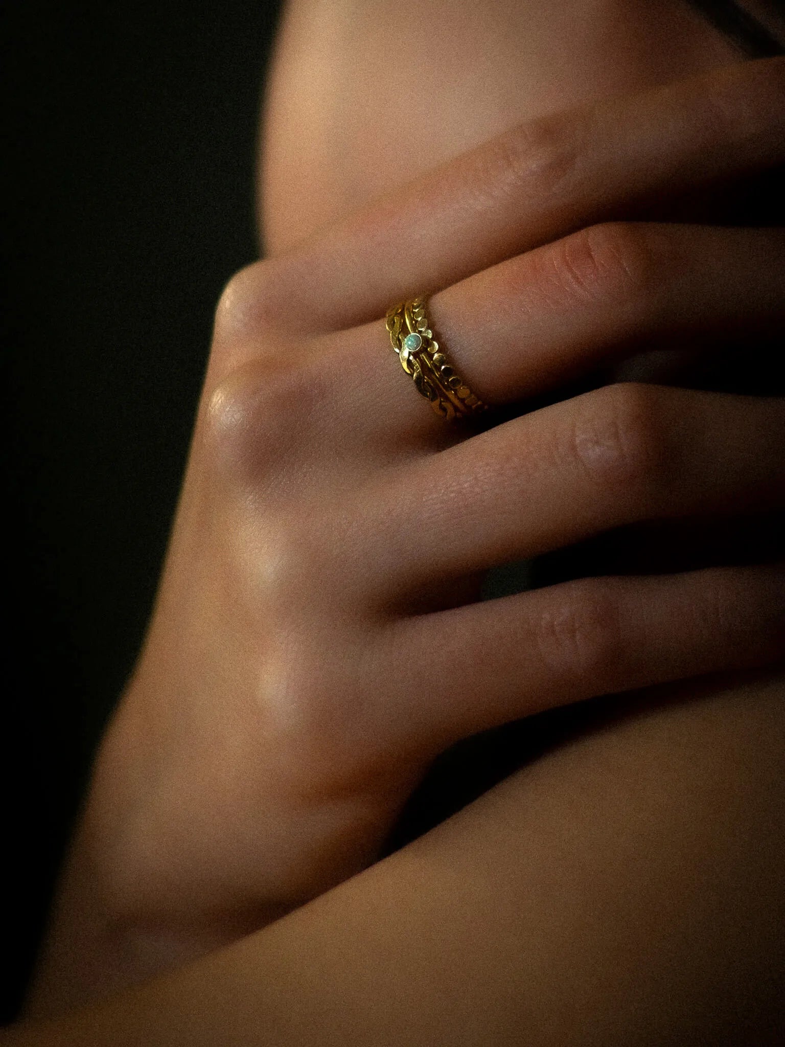 Stacker Ring Gold Set - Atelier Akina