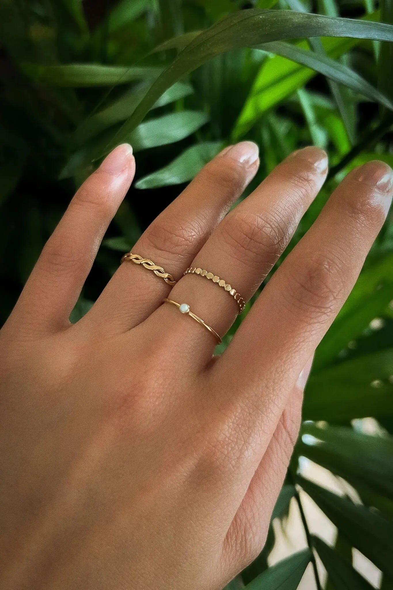 Stacker Twist Eternity Gold Ring - Atelier Akina