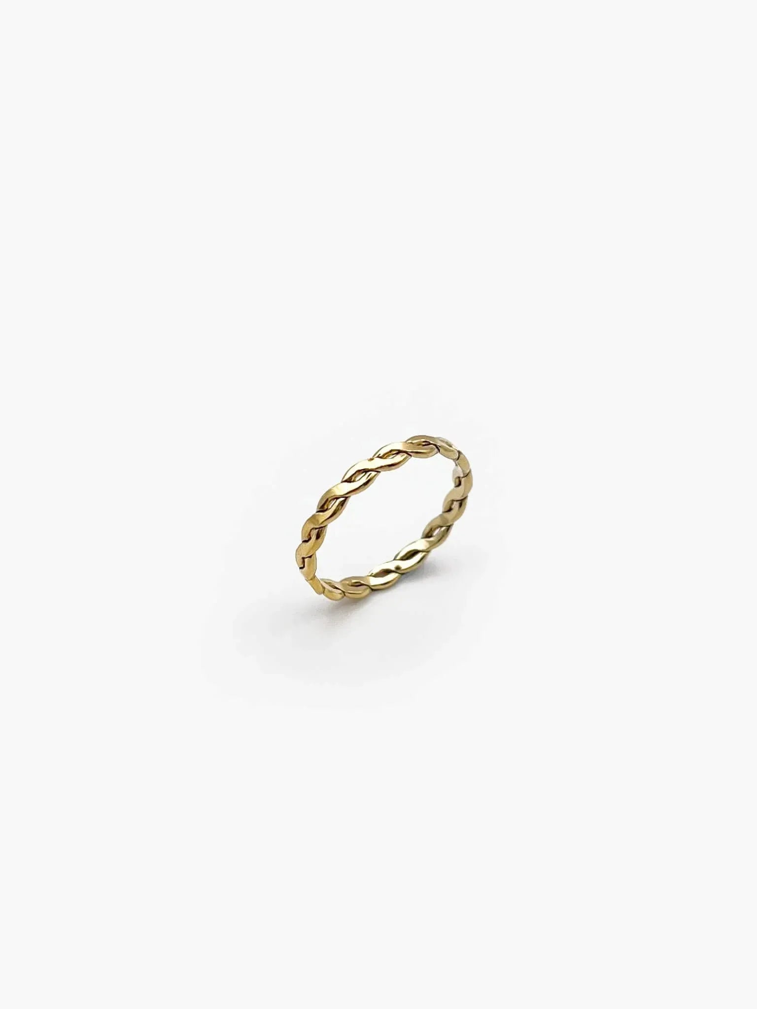 Stacker Twist Eternity Gold Ring - Atelier Akina